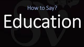 How to Pronounce Education CORRECTLY Meaning amp Pronunciation [upl. by Ycinuq]