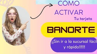 COMO ACTIVAR BANORTE MOVIL [upl. by Naashar]