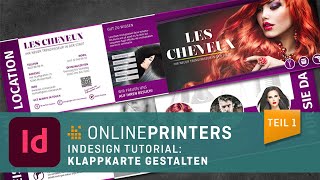 InDesignTutorial Klappkarte gestalten  Teil 1 [upl. by Greenberg]