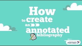 How to Create an Annotated Bibliography MLA [upl. by Edlin]