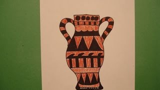 Lets Draw a Greek Vase [upl. by Emya]