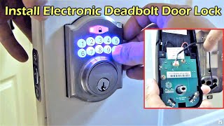 Install Electronic Deadbolt Door Lock  DEFIANT [upl. by Ennaoj]