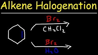 Halogenation of Alkenes amp Halohydrin Formation Reaction Mechanism [upl. by Masry316]