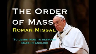 THE ORDER OF MASS VIDEO Para aprender orden para la Misa en ingles [upl. by Muirhead]