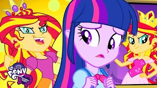 Equestria Girls  Twilight Sparkle VS Sunset Shimmer  MLP EG Movie [upl. by Anglim741]