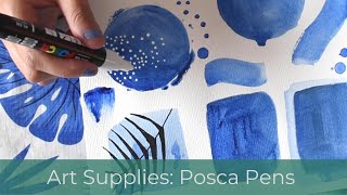 Posca Pen Art Tutorial  How to Use Posca Pens in Acrylic Painting [upl. by Luemas]