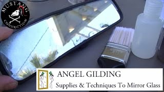 How to ReSilver a Mirror Part 1 Angel Gilding Mini Silver Kit DIY by Mustang Connection [upl. by Aznaed]