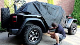 Jeep Rain Cover for Jeep Wrangler JL by Quadratec  Review [upl. by Benedetta]