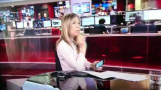 BBC News Reader Surprised Caught LIVE on her mobile  Youre On Luv [upl. by Maxa]