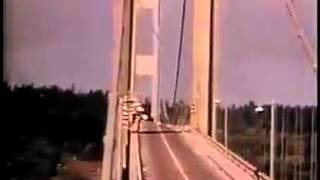 Galloping Gertie The Tacoma Narrows Bridge Bouncing And Twisting [upl. by Cirtap]