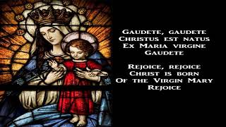 Gaudete Christus est natus  Christmas Carol with lyrics [upl. by Lorola]