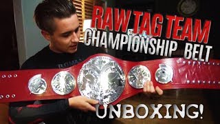 WWE RAW TAG TEAM CHAMPIONSHIP BELT UNBOXING [upl. by Allmon]