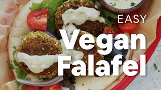 Easy Vegan Falafel  Minimalist Baker Recipes [upl. by Yllas]