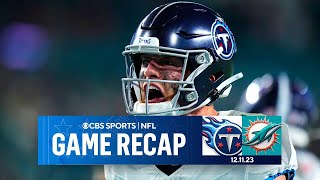 Titans LATEGAME TD FUELS comeback over Dolphins  Game Recap  CBS Sports [upl. by Pascale793]