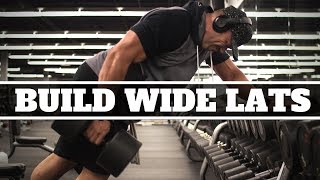 How To Build WIDE LATS With The One Arm Dumbbell Row [upl. by Llerreg]