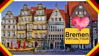 Stadtrundgang Bremen Innenstadt in Deutschland  Bremen Virtual Tour [upl. by Shimkus]