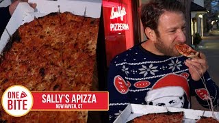 Barstool Pizza Review  Sallys Apizza New Haven CT [upl. by Fabi]