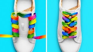 10 NEW EASY WAYS TO TIE YOUR SHOELACES [upl. by Kristal]