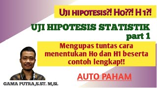 UJI HIPOTESIS STATISTIKPart 1 [upl. by Matthias]