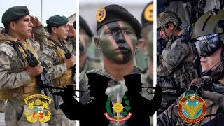 Top 10 Mejores Himnos y Marchas Militares del PERÚ [upl. by Grosz877]