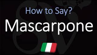 How to Pronounce Mascarpone CORRECTLY [upl. by Azzil]