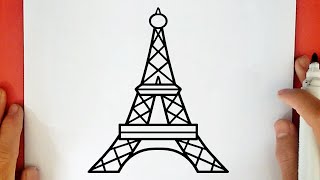 HOW TO DRAW THE EIFFEL TOWER [upl. by Mathilde489]