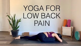 Yoga For Low Back Pain All Levels Slow Flow Stretch [upl. by Aerdnac]