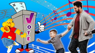 VOTE VOTE VOTE WHO’S NEXT  Voting Song for Kids  Parents  Hip Hop Harry Rap  Dance [upl. by Wattenberg]