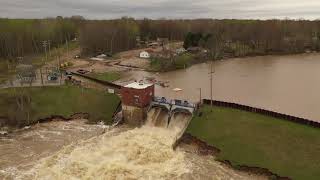 Smallwood Lake Dam Overflows After Edenville Dam Failure [upl. by Jarred]