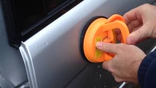 DENT REMOVAL Harbor Freight Dent Puller Suction Cup Review [upl. by Naujled407]