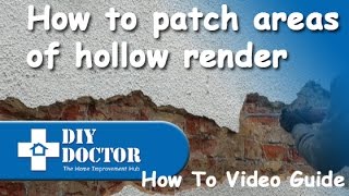 Repairing and patching rendered walls [upl. by Linneman]