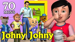 Johny Johny Yes Papa Nursery Rhyme  Kids Songs  3D Animation English Rhymes For Children [upl. by Ecyla]