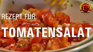 Blitzschneller würziger Tomatensalat der mit diesem einfachen DDR Rezept immer gelingt [upl. by Leeke]