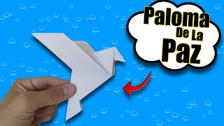 Como HACER una PALOMA de la PAZ de PAPEL [upl. by Melosa]