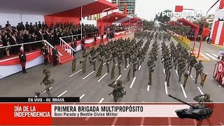 Ejército del Perú muestra paso marcial durante Gran Parada Militar [upl. by Ilak789]