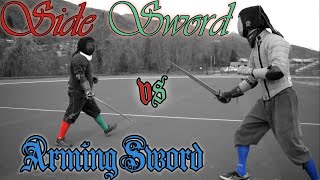 Arming Sword vs Sidesword  Christmas Sparring 2019 [upl. by Frye]