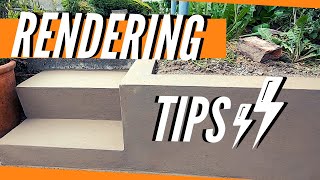 Rendering A Garden Wall amp Brick Steps With Sand And Cement Plastering For Beginners [upl. by Yasdnyl]