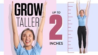 7 Stretches to Grow Taller amp Improve Posture  BONUS Tips [upl. by Mears]