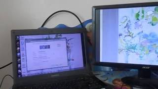 How to connect laptop to PC monitor VGA Cable [upl. by Ayoted]