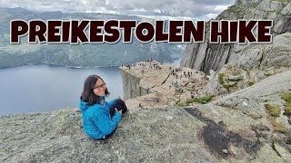 Hiking to Preikestolen Pulpit Rock  Norways most famous trail  4 hours return trip [upl. by Daniala]