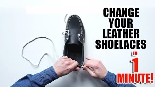 How To Relace Boat Shoes in One Minute [upl. by Nroht196]