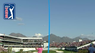 Every tee shot from No 16 in Round 2 of Waste Management 2019 [upl. by Eigla]